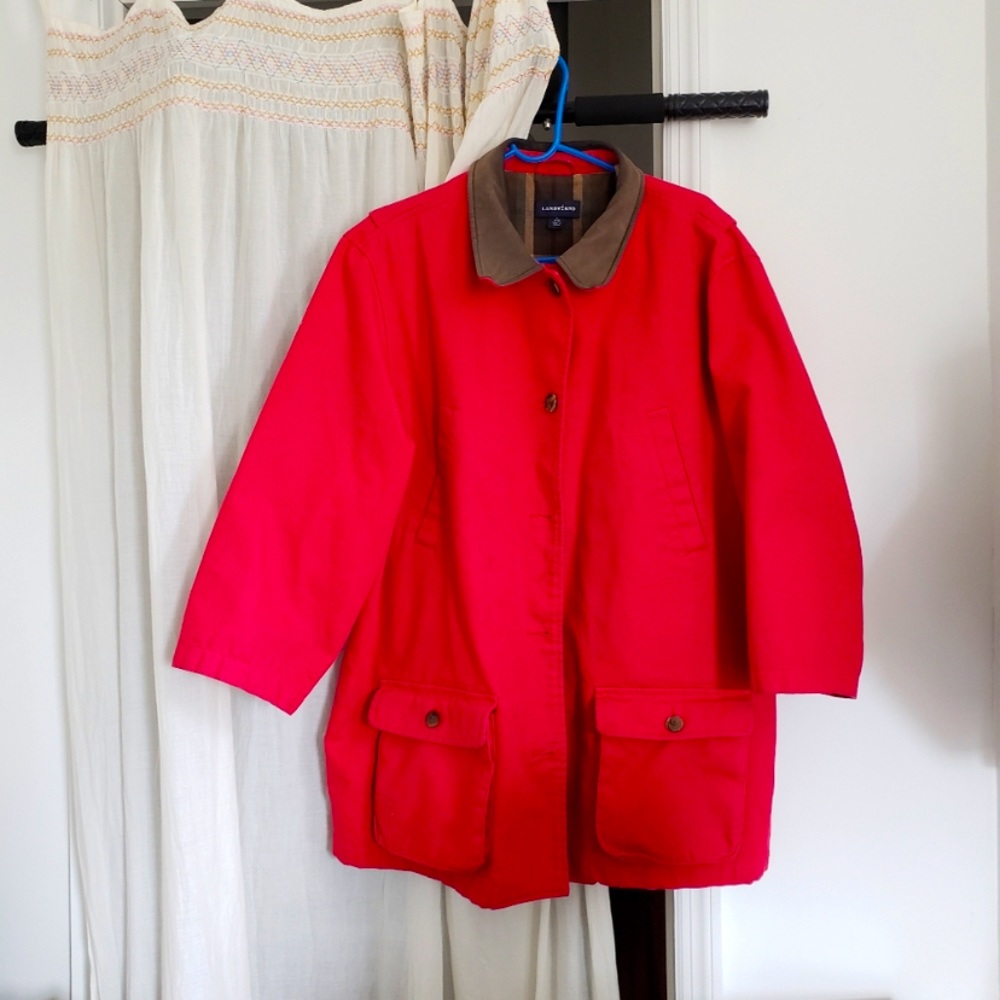 Lands End Vintage Red Barn Jacket